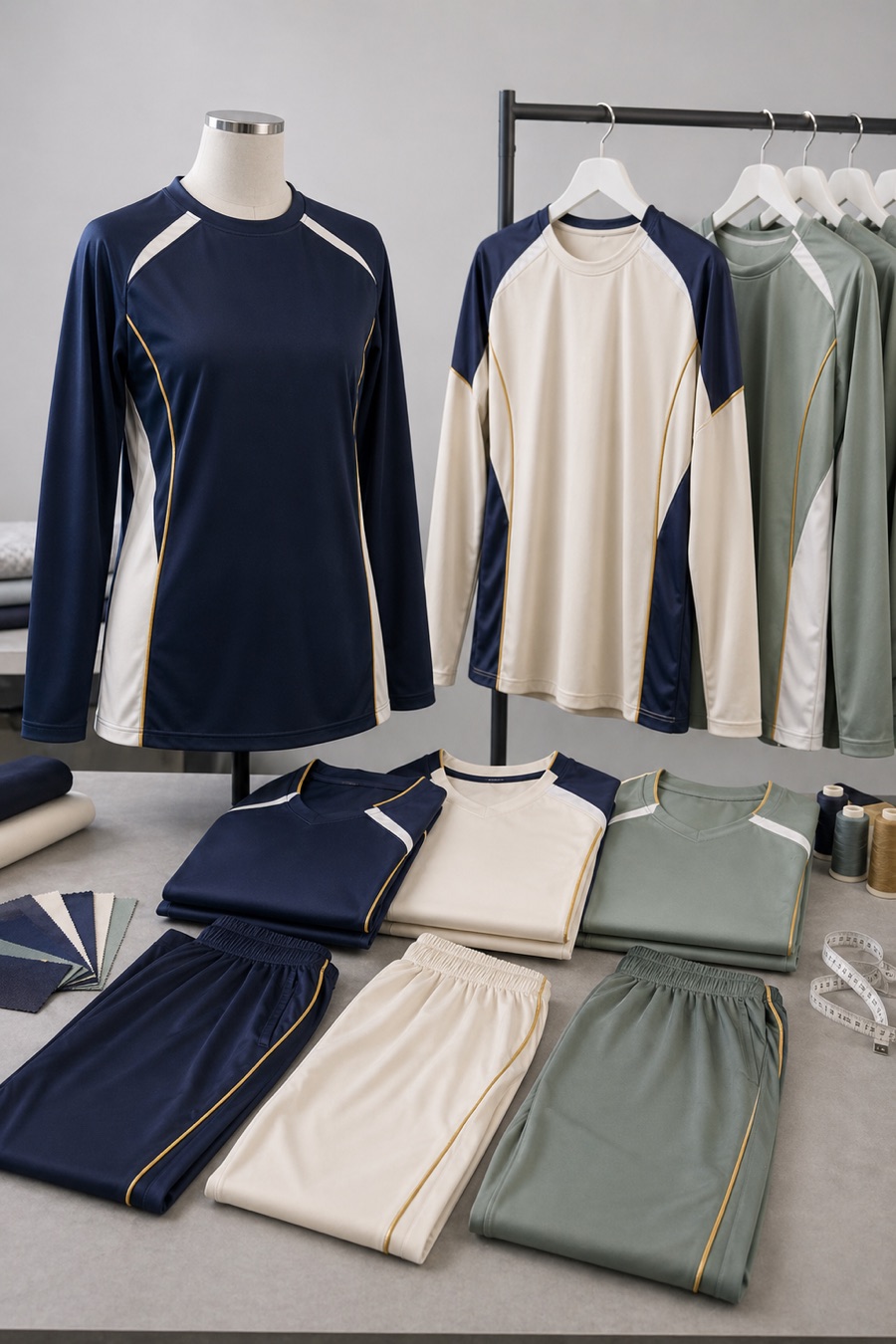 Long sleeve modest team jerseys for Muslim women athletes